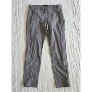 Banana Republic Addison Grey Zip Pocket Ankle Pants‎ Womens Size 8